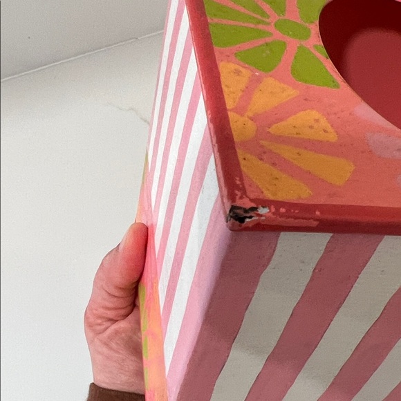 McKenzie Childs Grapefruit Twist Boutique Tissue Box Cover - Picture 4 of 6